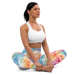 Yoga Leggings - Regnbåge - Moln