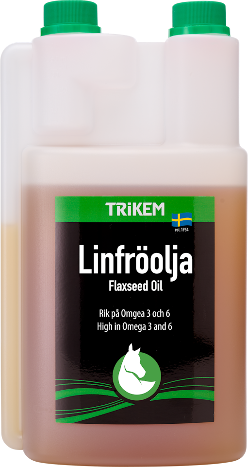 Trikem Linfrøolje - 1000ml - Ny doseringsflaske!