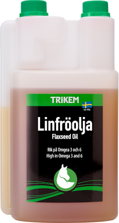 Trikem Linfrøolje - 1000ml - Ny doseringsflaske!