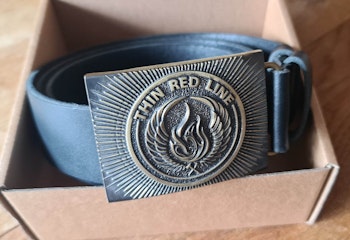 Thin Red Line Läderbälte
