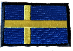 Svensk Flagga med kardborre