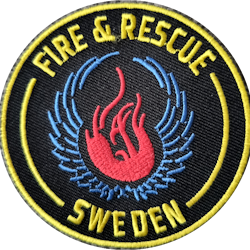 Fire & Rescue Sweden Patch Kardborre