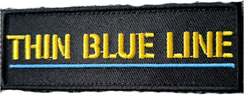 Thin Blue Line Patch Kardborre