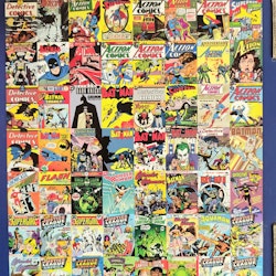 FYND! Fotovägg DC comics, komplett 64 bilder, 5 m2 och lim