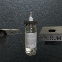 Purum väggfäste för flaskor med pumpdispenser