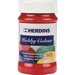 Hobbyfärg Herdins, 100 ml, Julröd 102