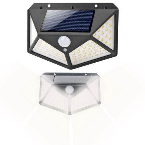 Aurinkokennovalaisin Seinä 100 LED
