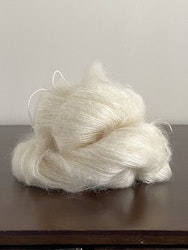 Silk-Mohair / Naturlig hvit