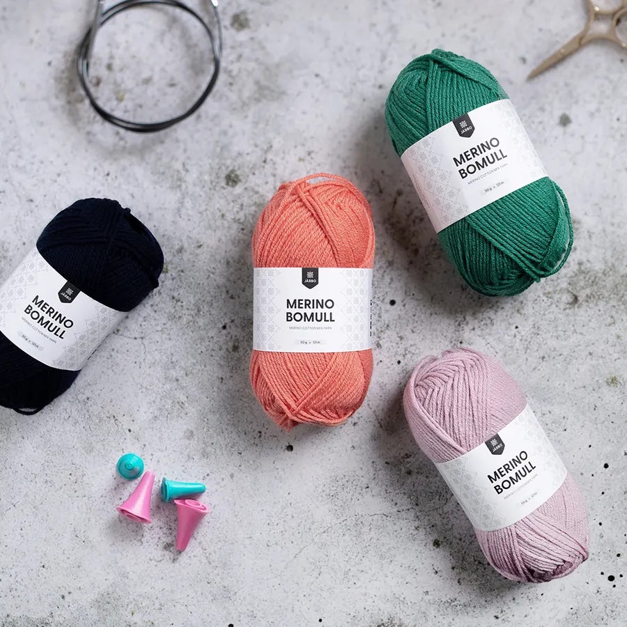 Merino Bomull - Netteknit
