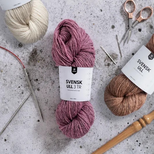 Svensk ull 3 tr - Netteknit