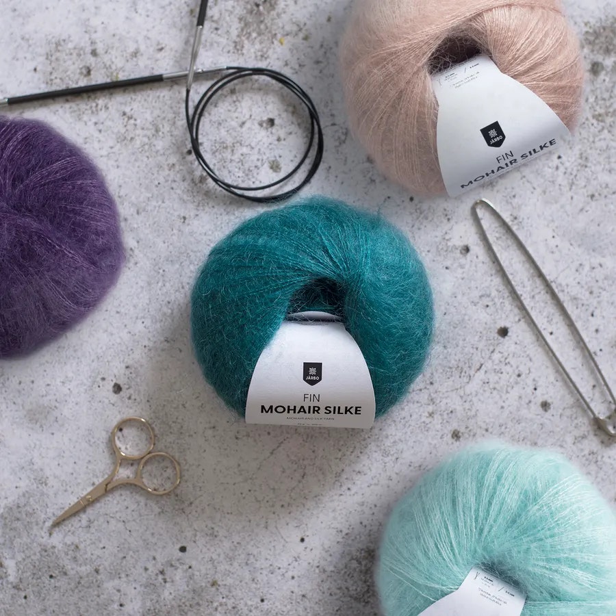 Fin Mohair Silke - Netteknit