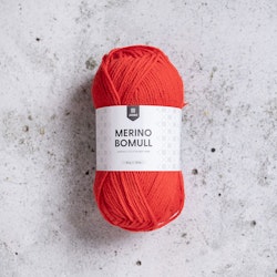 Merino Bomull - 34014 fiery red