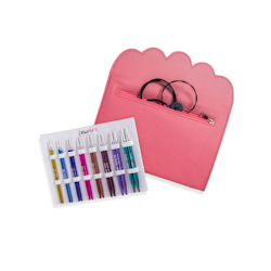 KnitPro Zing ändstickor normal - Deluxe set 8 st, 13 cm