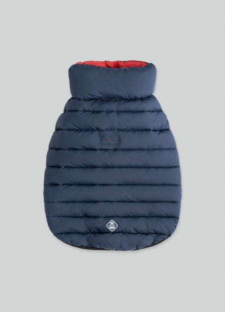 Hugo & Hudson Navy and Berry vendbar boble jakke str. XS30