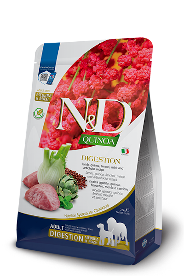 N&D Quinoa Dog Weight Management Lamb & Broccoli Adult All Breeds 2,5 Kg. Farmina