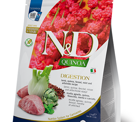 N&D Quinoa Dog Weight Management Lamb & Broccoli Adult All Breeds 2,5 Kg. Farmina