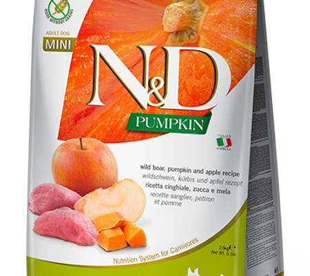 N&D Pumpkin Dog Wild Boar & Apple Adult Medium & Maxi 12 Kg. Farmina