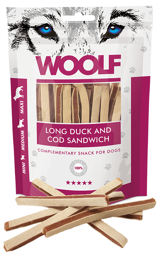 Woolf Duck And Cod Sandwich 100G (1019)