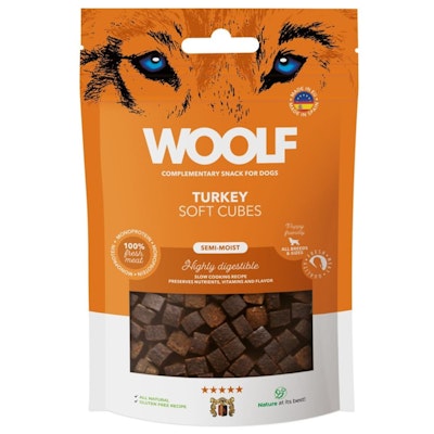 Woolf Soft Cubes Turkey 100G