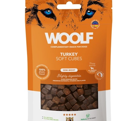 Woolf Soft Cubes Turkey 100G