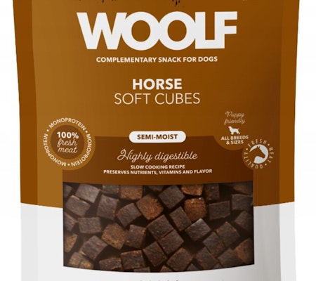 Woolf Soft Cubes Horse 100G