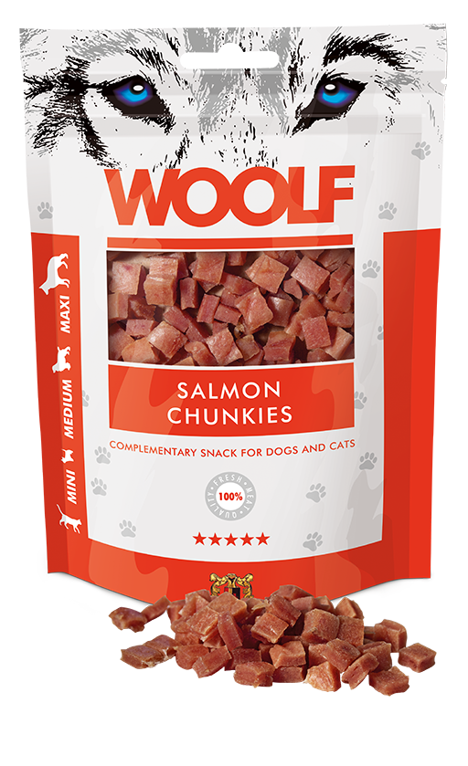 Woolf Salmon Chunkies 100G (1032)