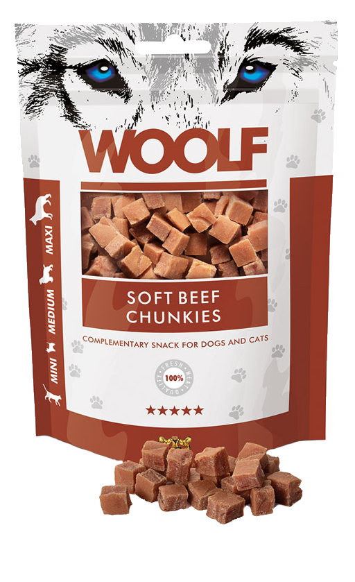 Woolf Beef Chunkies 100G (1037)