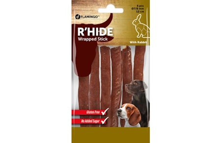 Hundesnack R'Hide kanin 70gr, 12cm 7/8mm (6stk)