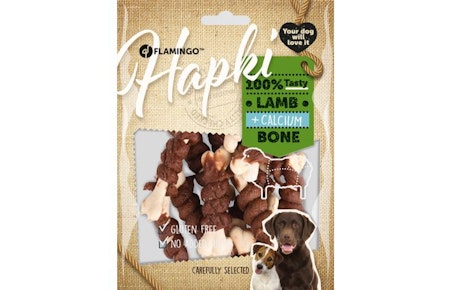 Hundesnack Hapki Calsium ben med lam 150gr