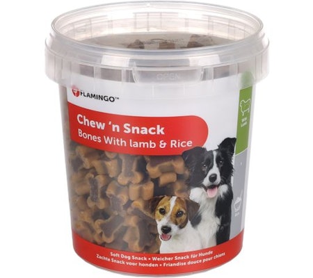 CHEW N SNACK BONES LAMB & RICE 500G