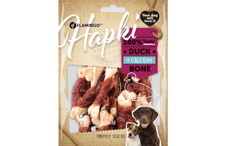 Hundesnack Hapki Calsium ben med and 170gr