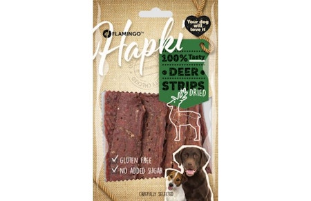 Hundesnack Hapki Hjorte strips 85gr