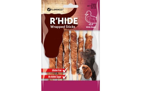 RŒhud DUCK WRAPPED STICK 7/8MM 12CM 6PCS 70GR