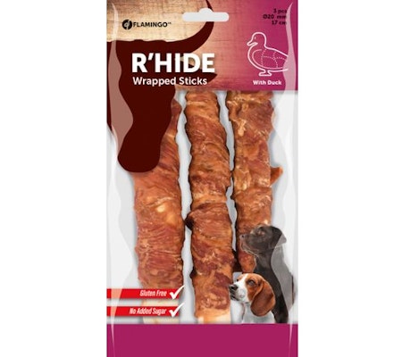 Råhud DUCK WRAPPED STICK 20MM 17CM 3PCS 155GR