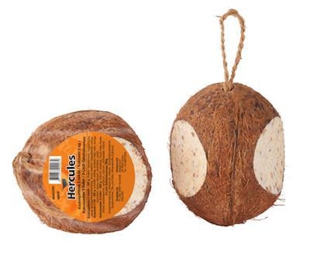 Hel kokosnøtt med 3 huller. 350gr