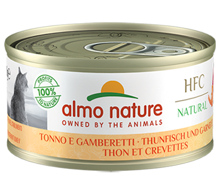 Tuna and Shrimps 70g x 6, Almo Nature