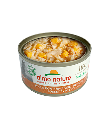 Chicken with Cheese 70 g, Almo Nature