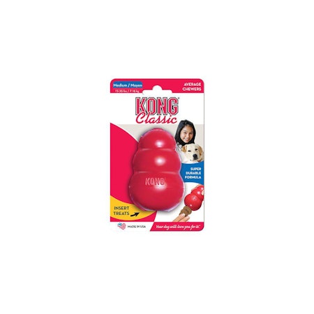 Kong Classic rød M 9X6 cm
