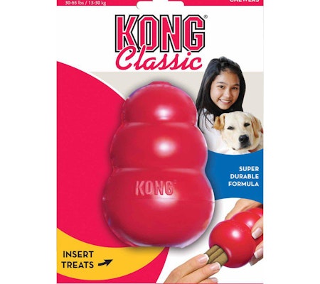 Kong Classic rød L 11x7cm