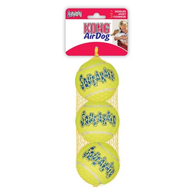 Kong Airdog Squeakair Tennisball 3pk M 7cm