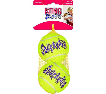 Kong Airdog Squeakair Tennisball 2pk L 8cm