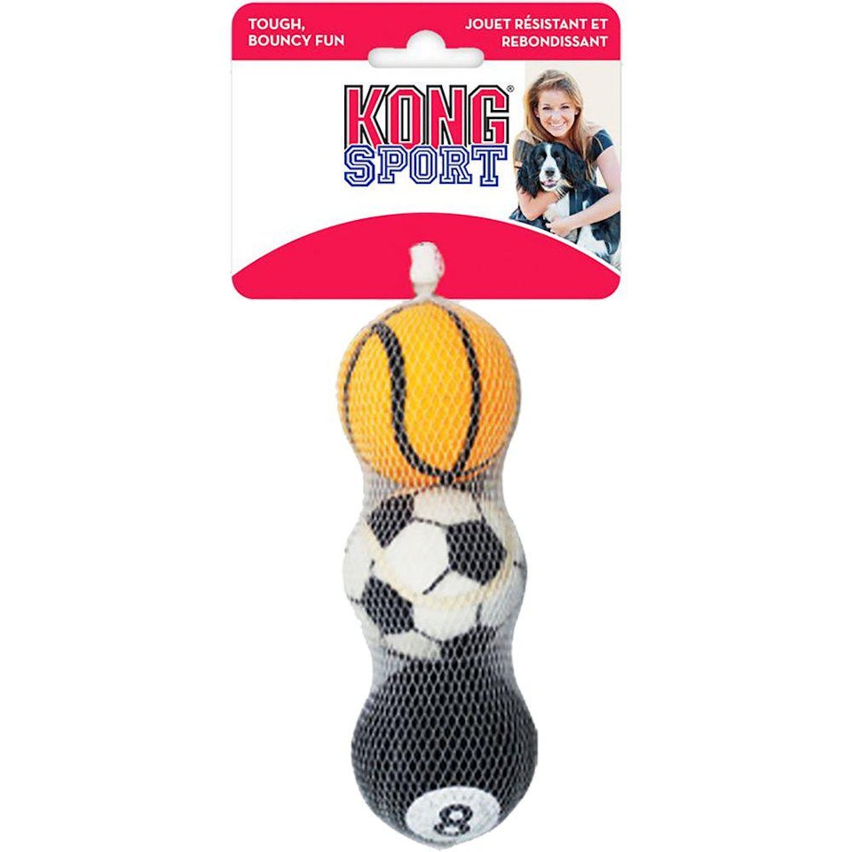 Kong Sport Balls 3pk M, 6,5cm
