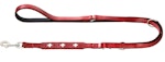 Hunter Treningsbånd Swiss 18mm/200cm kuskinn rød/sort nickel