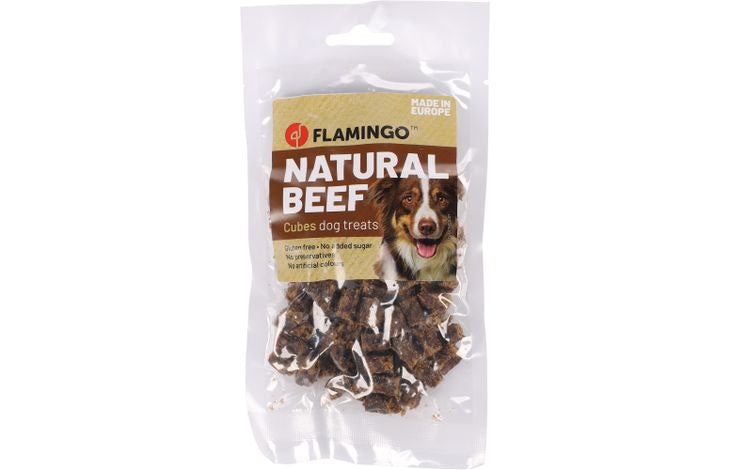 Hundegodbit Nature Snack okse kuber 80g