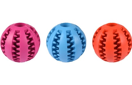 Hundeleke Rubber Dental Ball ass 7cm