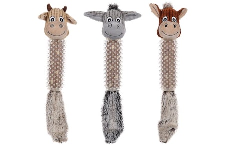 Hundeleke Cow/Horse/Donkey knotter 45cm ass