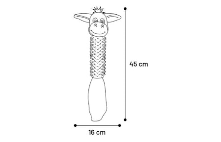 Hundeleke Cow/Horse/Donkey knotter 45cm ass