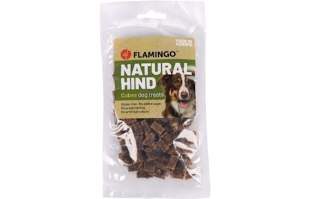 Hundegodbit Nature Snack hjorte kuber 80g