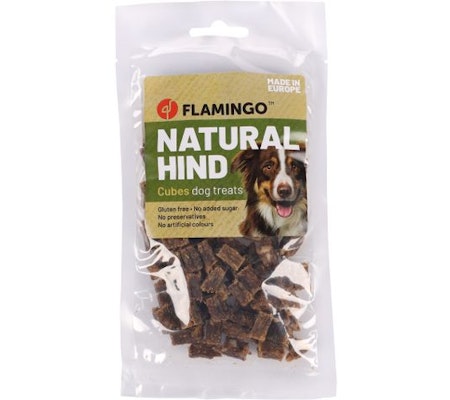 Hundegodbit Nature Snack hjorte kuber 80g