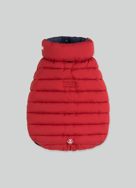 Hugo & Hudson Navy and Berry vendbar boble jakke str. XS35
